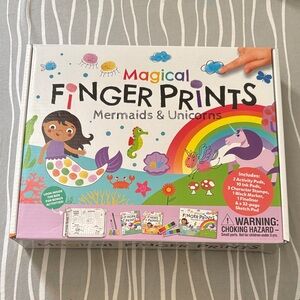 NWT Magical Finger Prints Mermaids & Unicorns Activity Set Ages 3 and Up